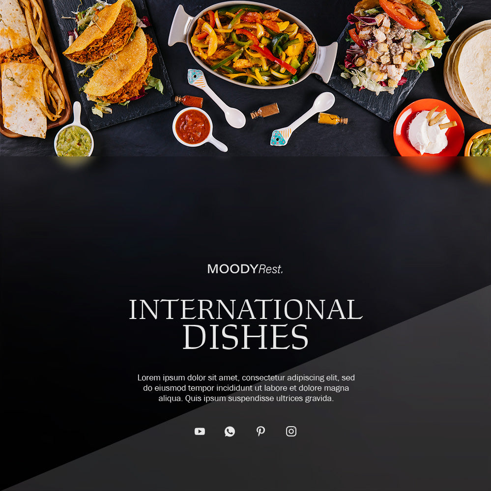 Moody food restaurant